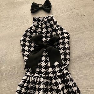 NWT Velvet houndstooths pet dress small